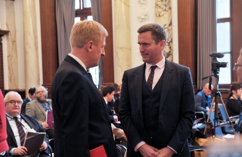 Lord Holmes of Richmond with Oliver Dowden MP